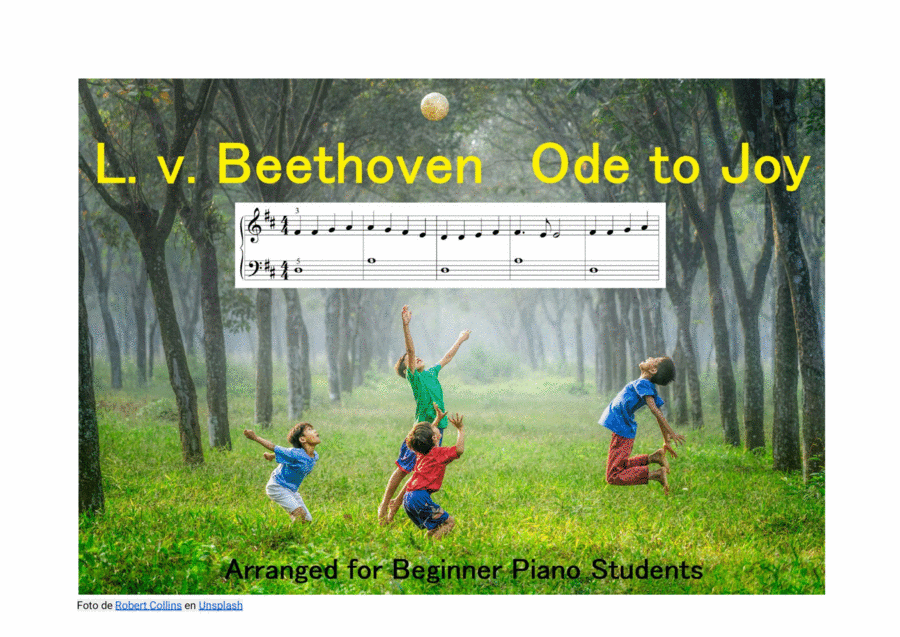 Ode to Joy Ode to Joy Easy Piano scores gallery preview page 1