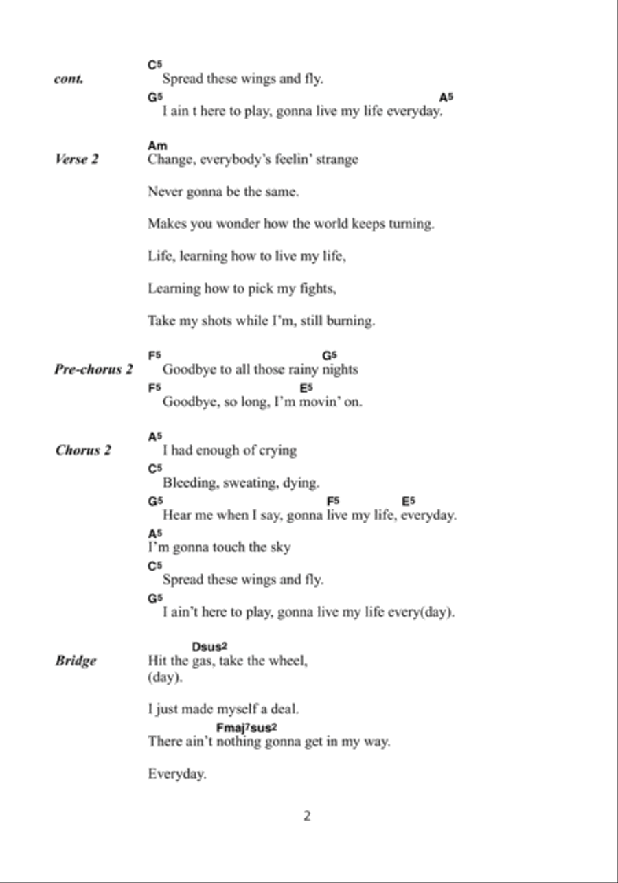 Everyday Acoustic Guitar scores gallery preview page 2