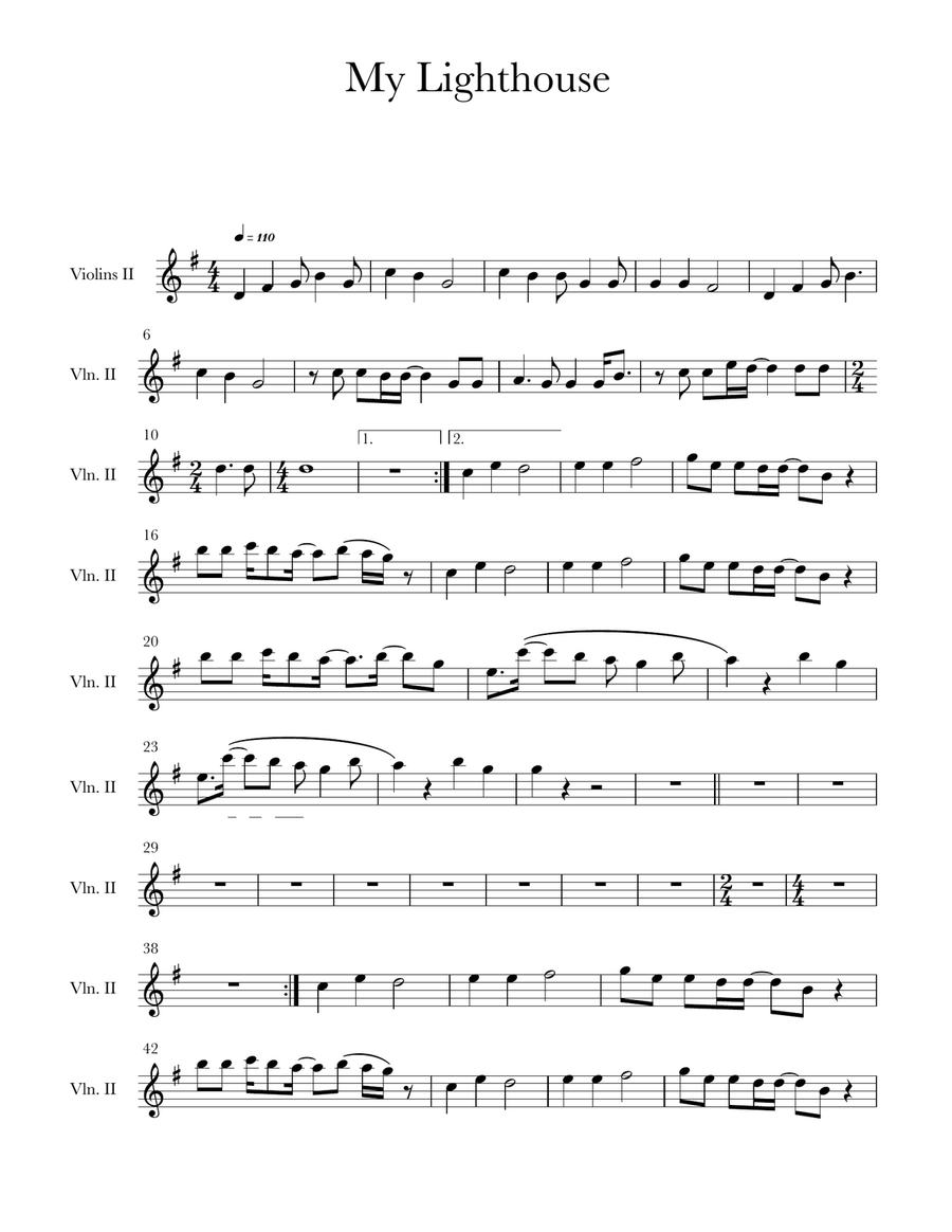My Lighthouse String Quartet scores gallery preview page 3