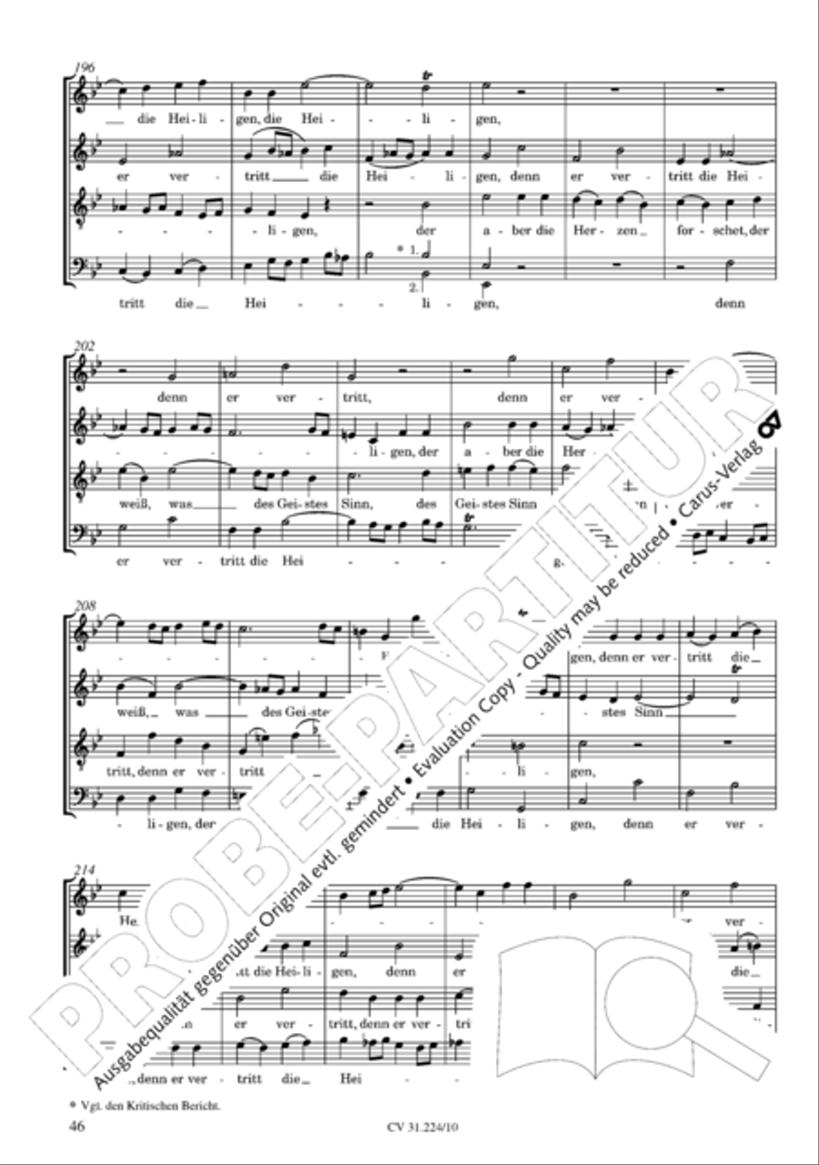 The complete motets (without Bc) Choir scores gallery preview page 53