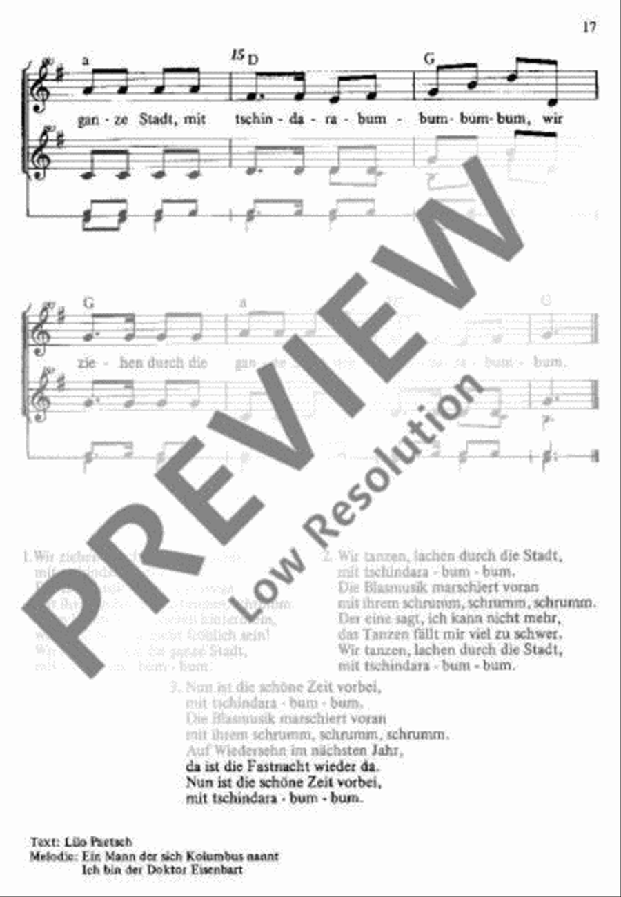 Wir ziehen durch die Stadt Soprano Recorder scores gallery preview page 3