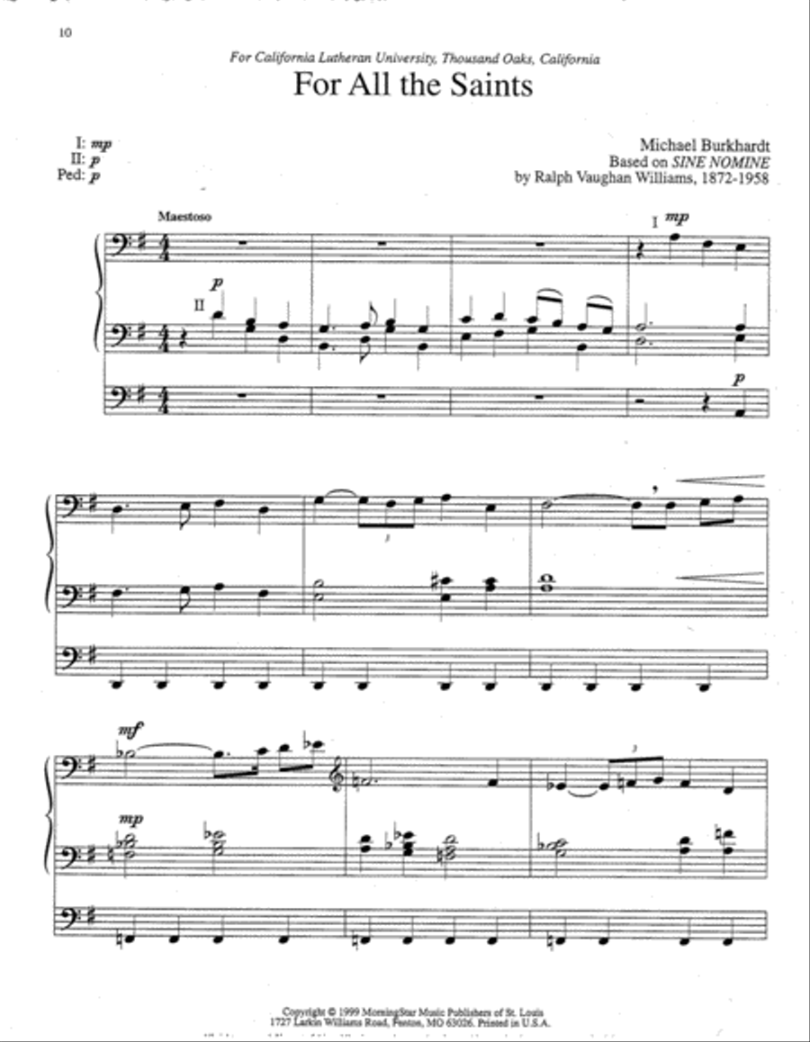 Six General Hymn Improvisations, Set 2 Organ scores gallery preview page 4