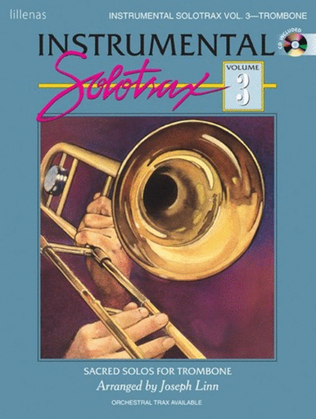 Book cover for Instrumental Solotrax, Vol. 3: Trombone Book and CD
