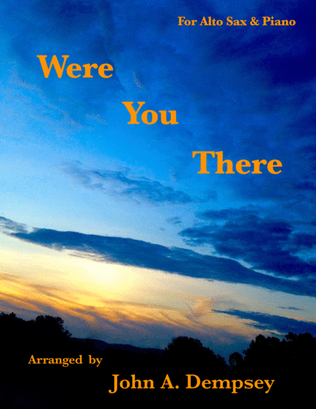 Book cover for Were You There (Alto Sax and Piano)