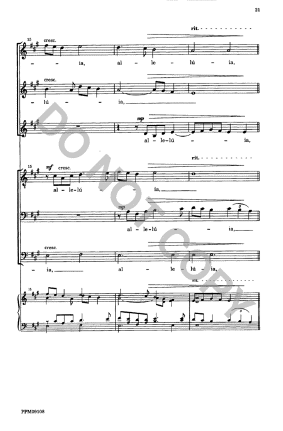 Four Motets from 'Resurrexi' 4-Part scores gallery preview page 22