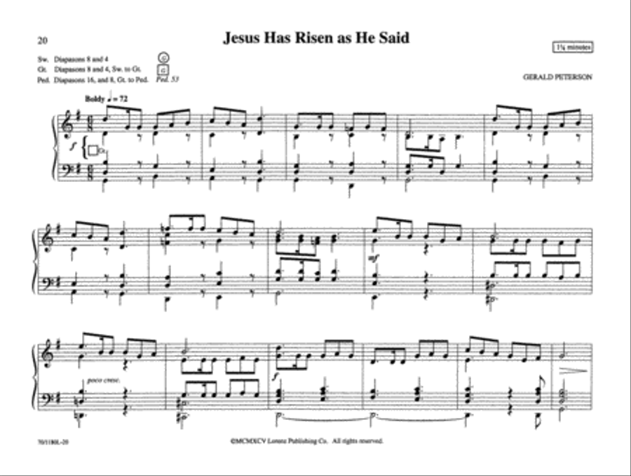 Pull Out All the Stops! for Easter Organ Solo scores gallery preview page 9