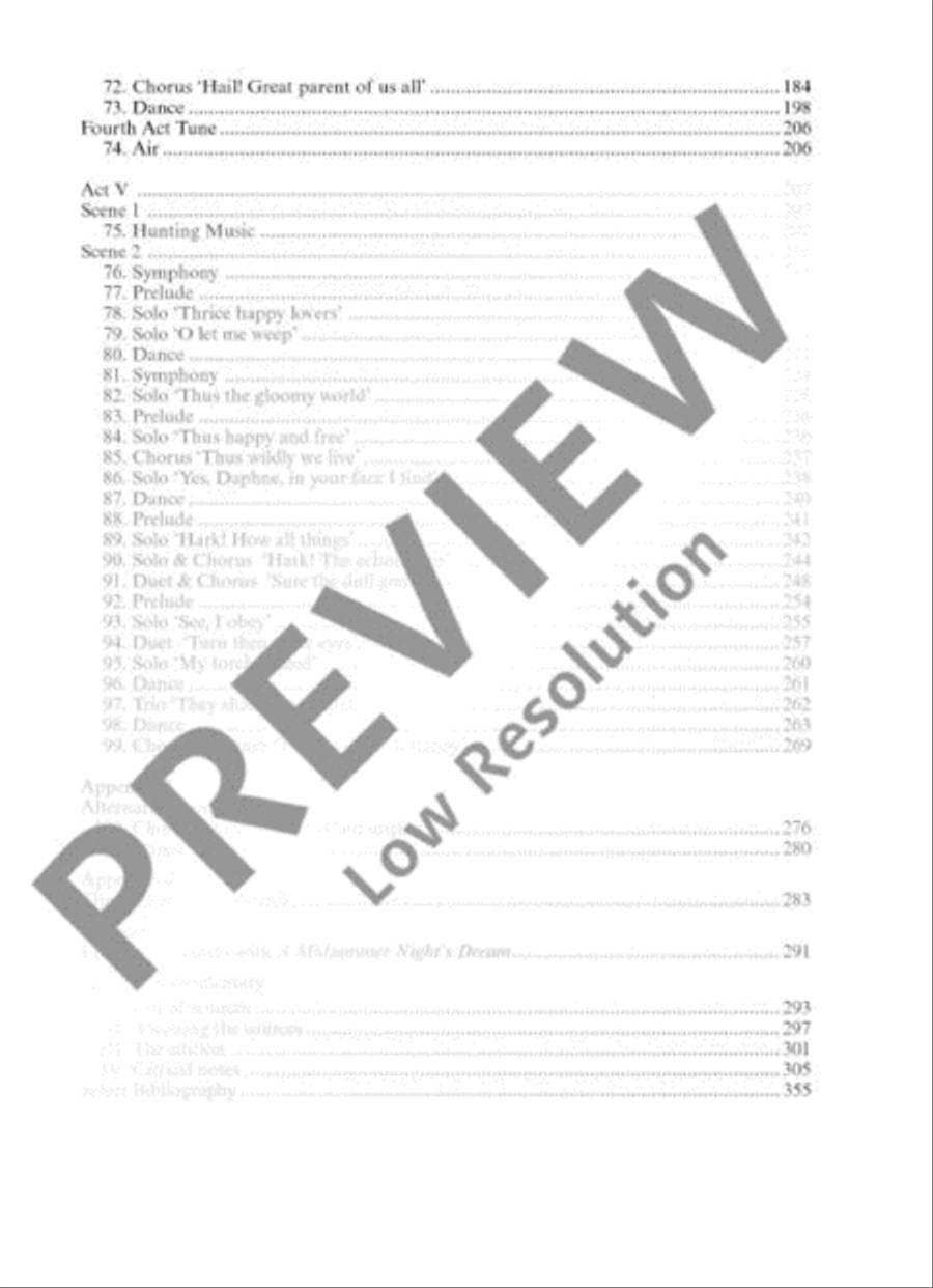 The Fairy-Queen Oboe scores gallery preview page 6