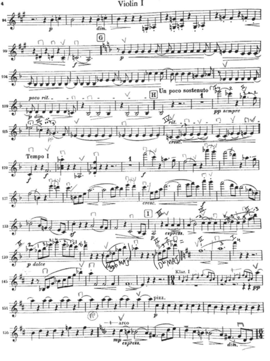 Brahms Symphony 3 Violin 1
