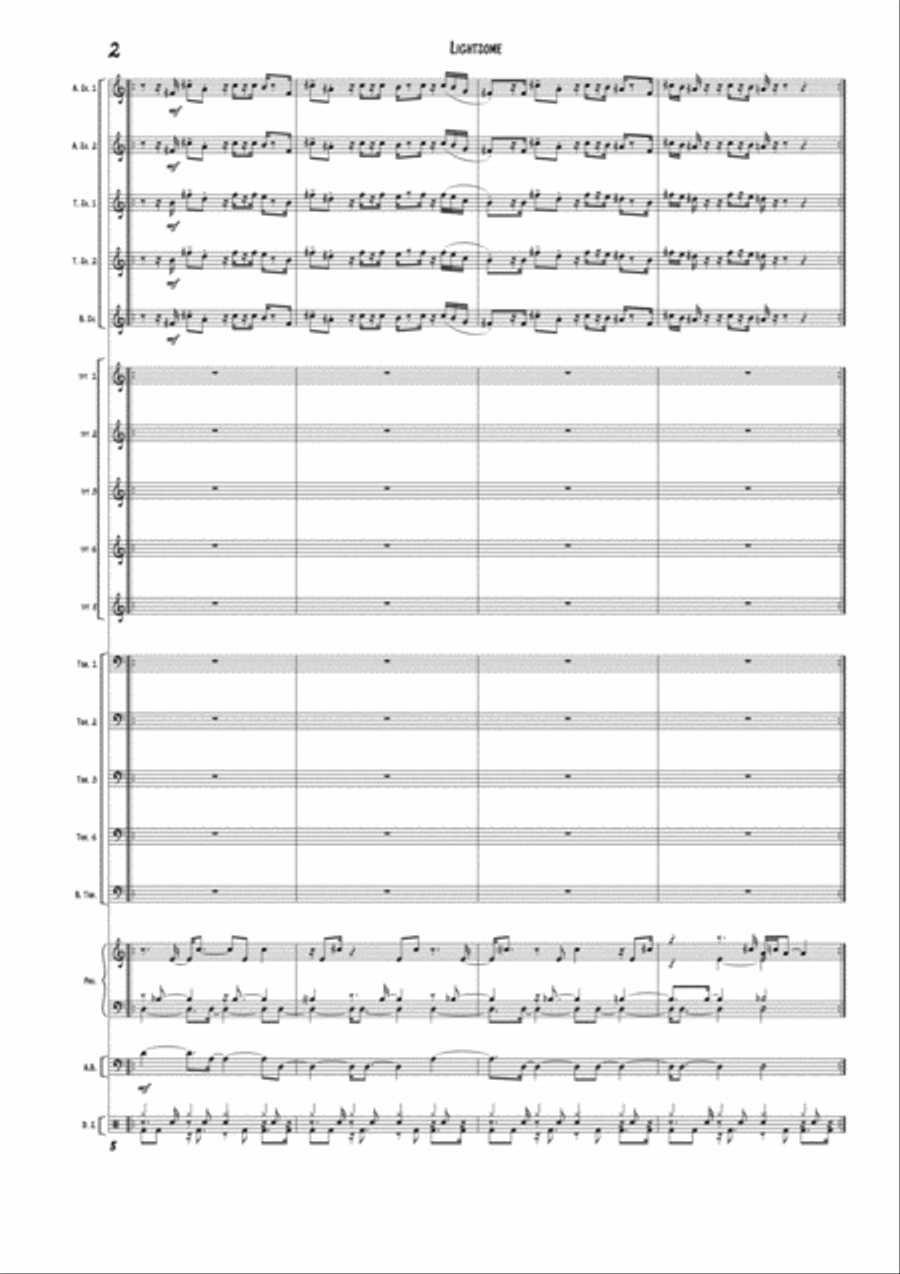 Lightsome Lightsome Jazz Ensemble scores gallery preview page 2