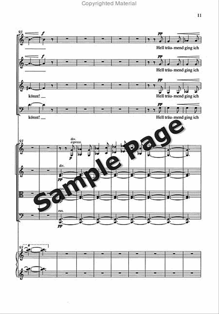 Gloriola Satb/strings/pf Score 4-Part scores gallery preview page 12