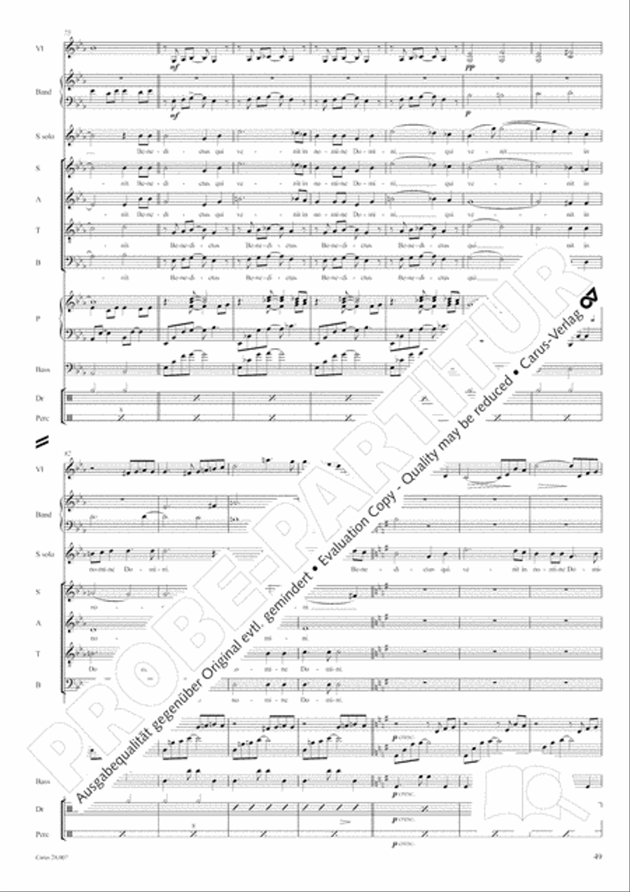 Missa latina Missa latina 4-Part scores gallery preview page 50