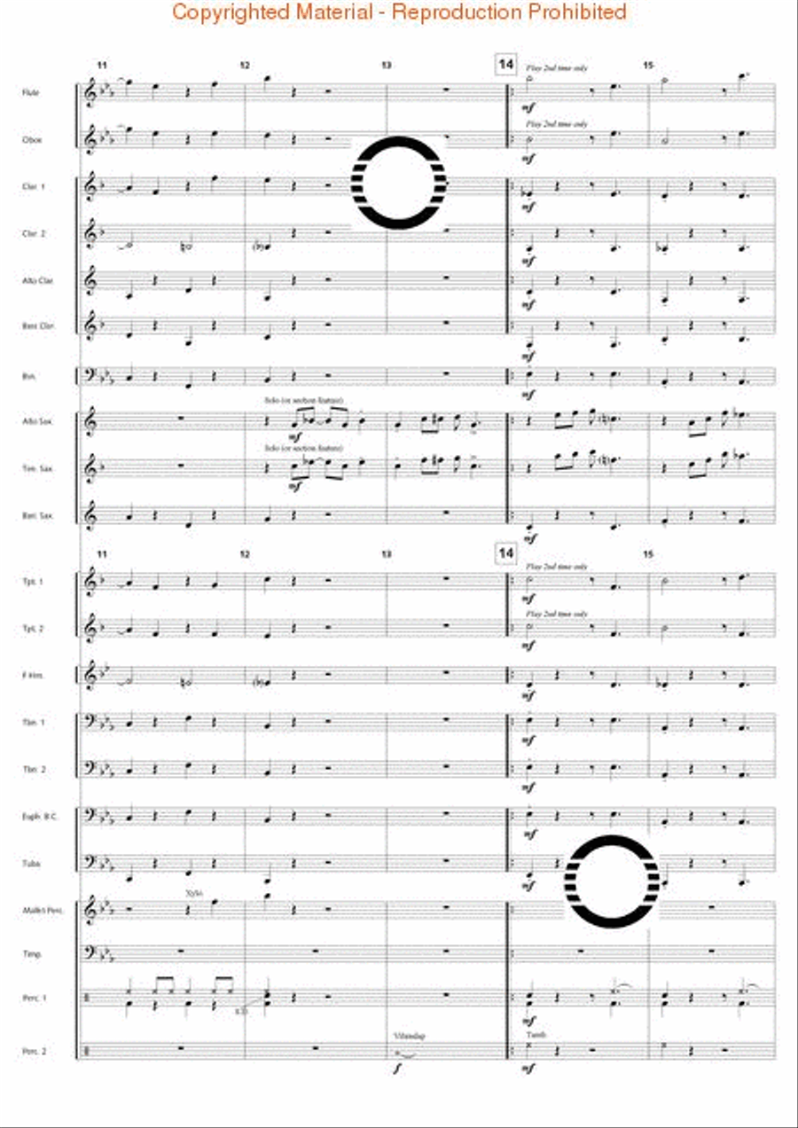 Swingin' at the Riverside Concert Band scores gallery preview page 7