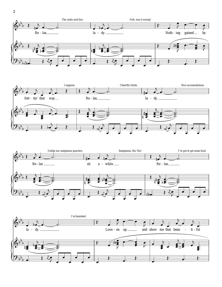 Relax Piano, Vocal scores gallery preview page 2
