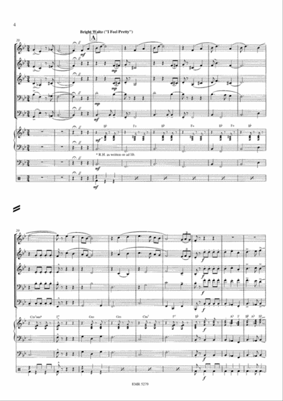 West Side Story Brass Ensemble scores gallery preview page 4