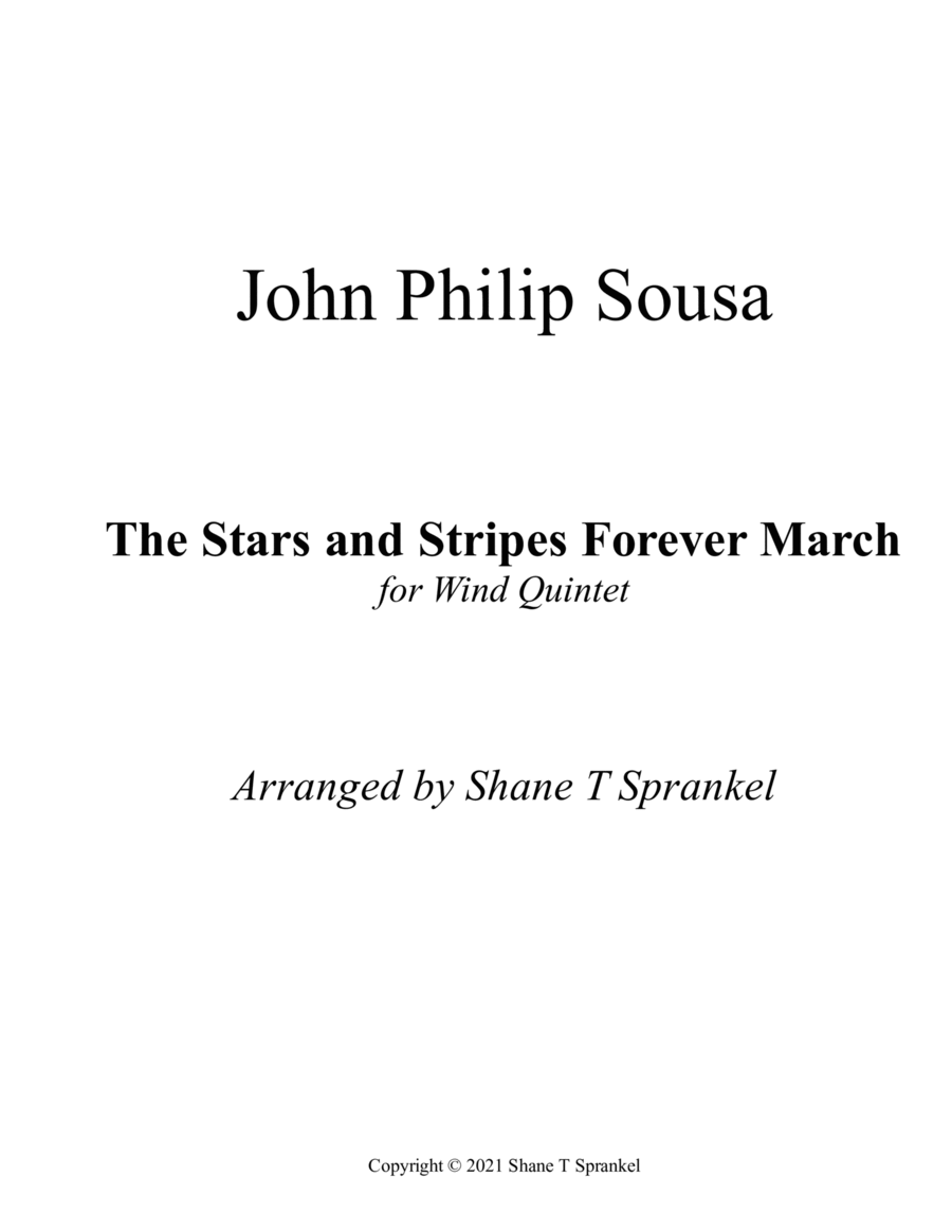 Book cover for The Stars and Stripes Forever March