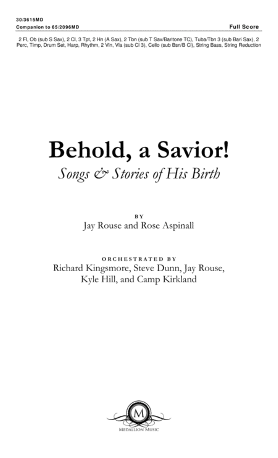 Behold, a Savior! - CD with Printable Parts Choir scores gallery preview page 2
