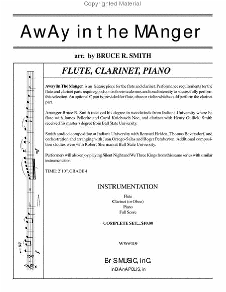 Away In The Manger Away In The Manger Woodwind Ensemble scores gallery preview page 2