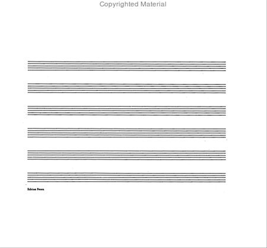 Peters Music Writing Book Staff Paper scores gallery preview page 2