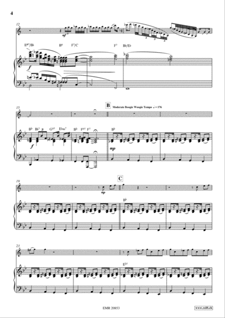 Concerto For Clarinet Concerto For Clarinet Clarinet Solo scores gallery preview page 4