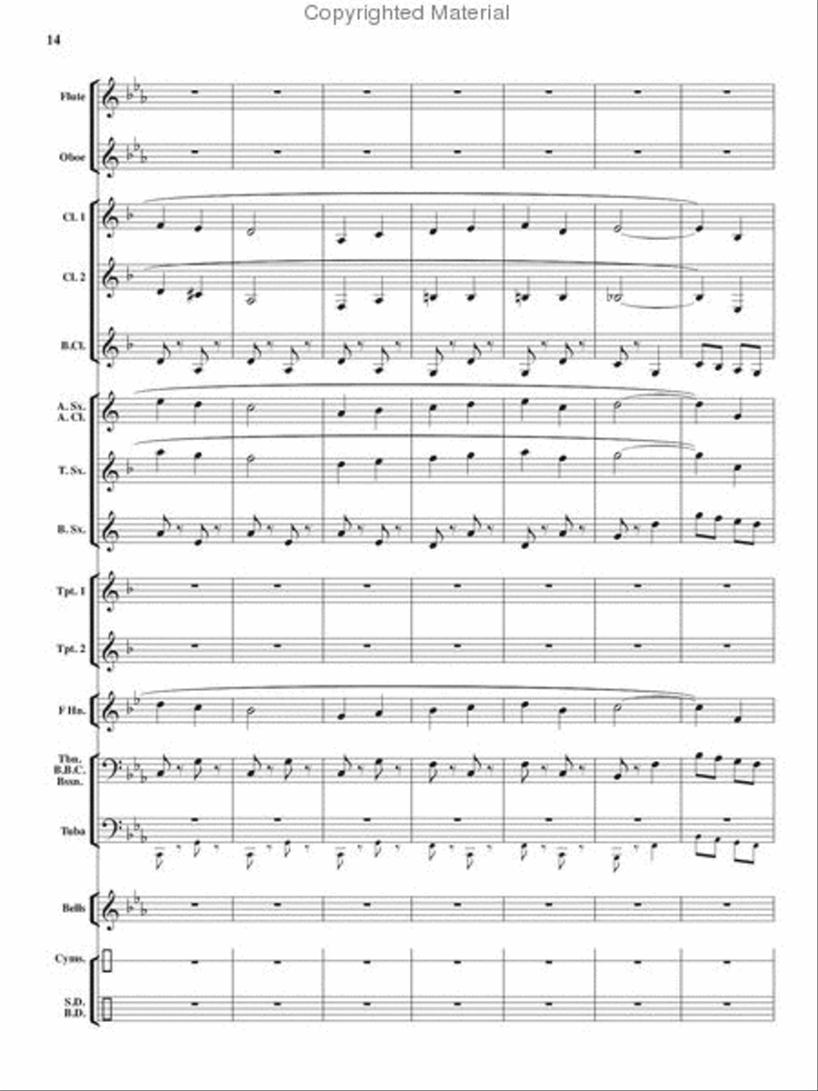 Heroes On Parade Concert Band scores gallery preview page 13