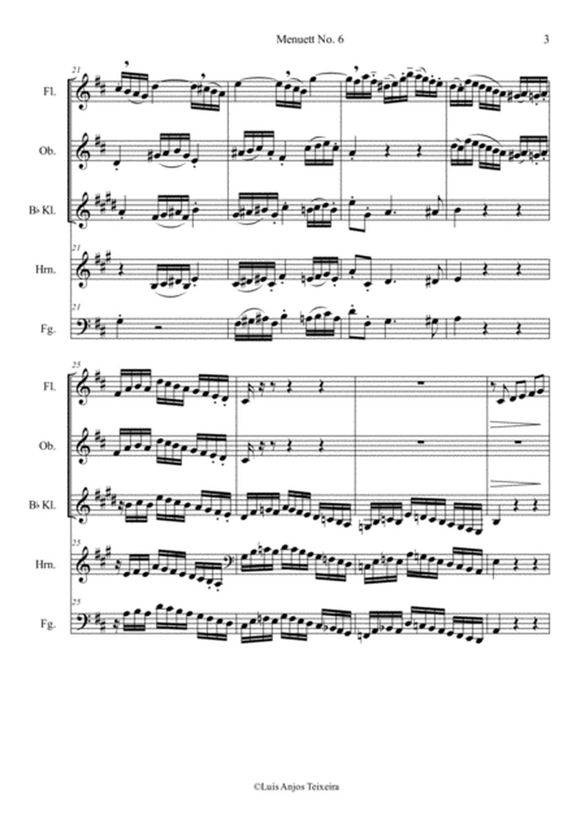 Menuet Nr. 6 For Woodwind Quintet image number null
