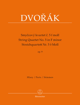 Book cover for String Quartet Nr. 5 F minor op. 9