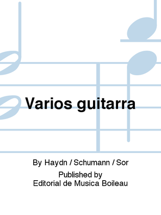 Book cover for Varios guitarra