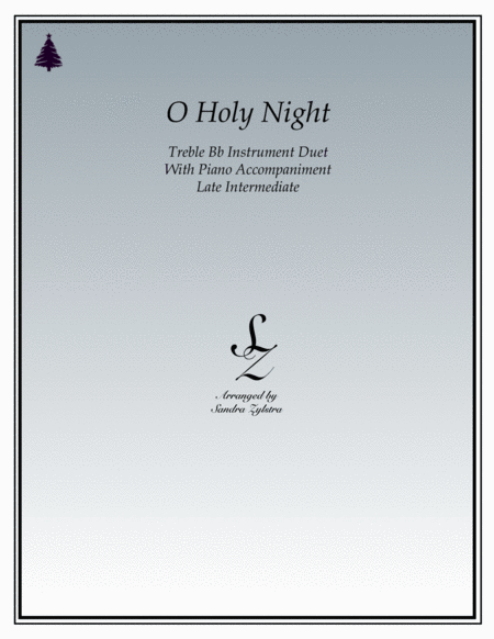 O Holy Night (treble Bb instrument duet) image number null