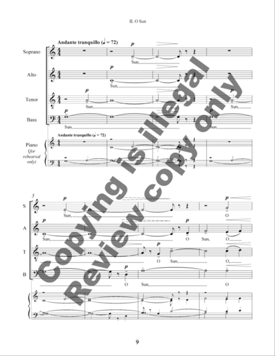 September Sun (Orchestral Score) Choir scores gallery preview page 13