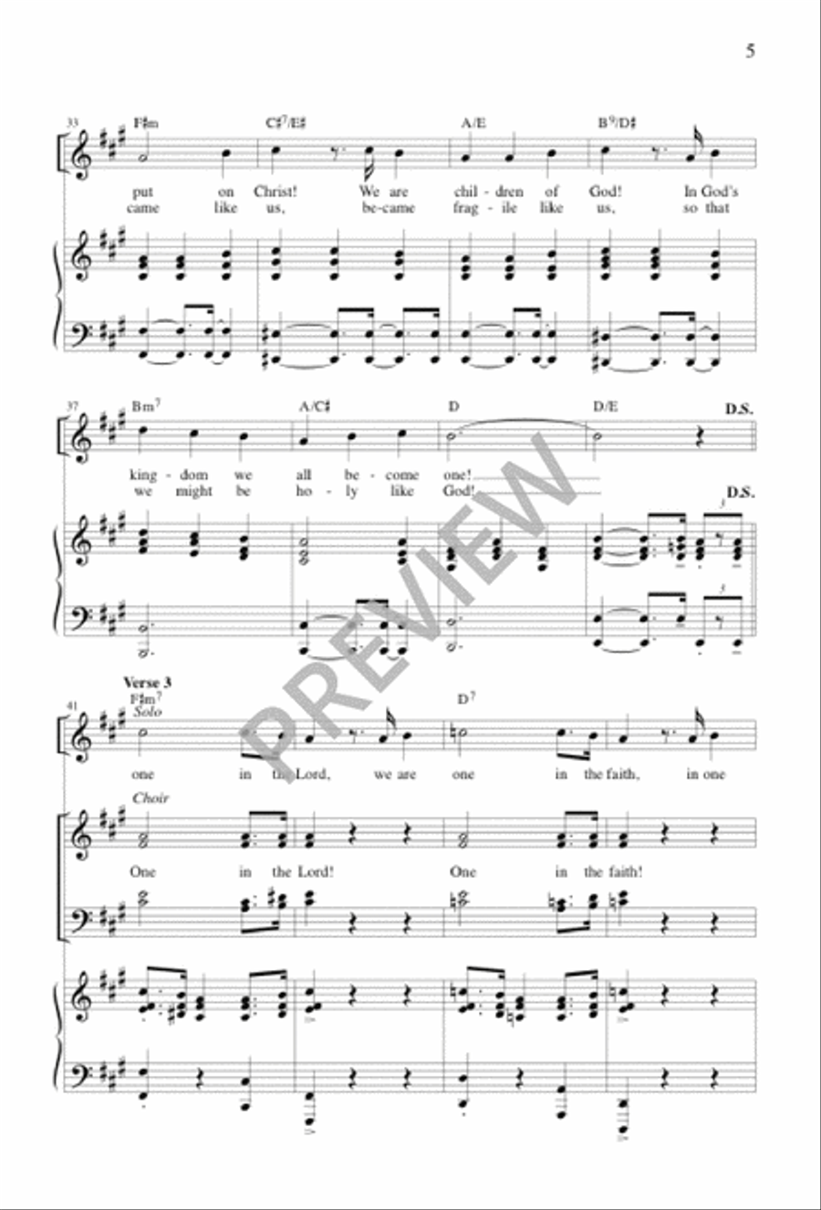 Children of the Light 4-Part scores gallery preview page 5