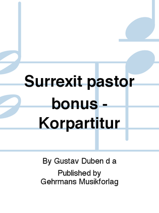 Surrexit pastor bonus - Korpartitur