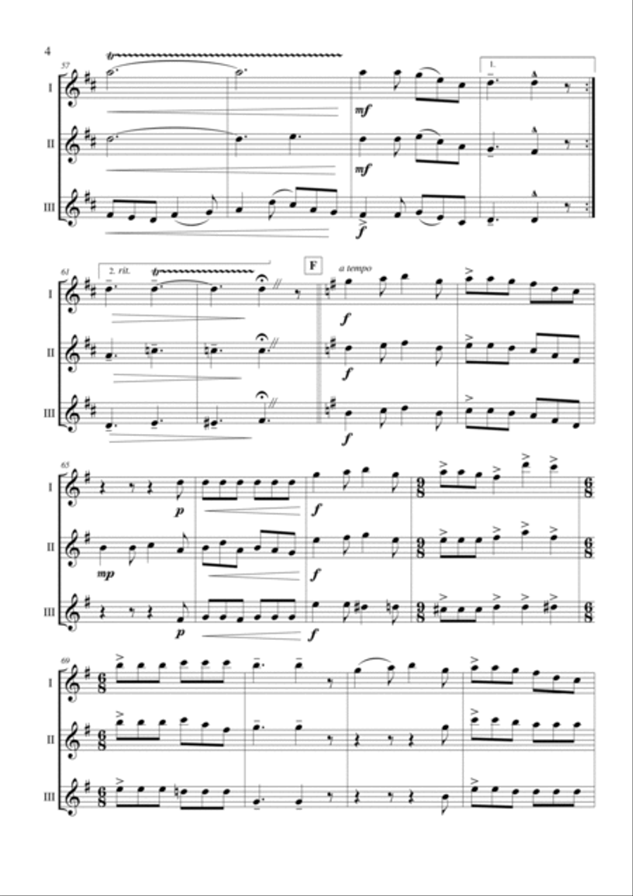 Cúnla Flute Trio scores gallery preview page 4