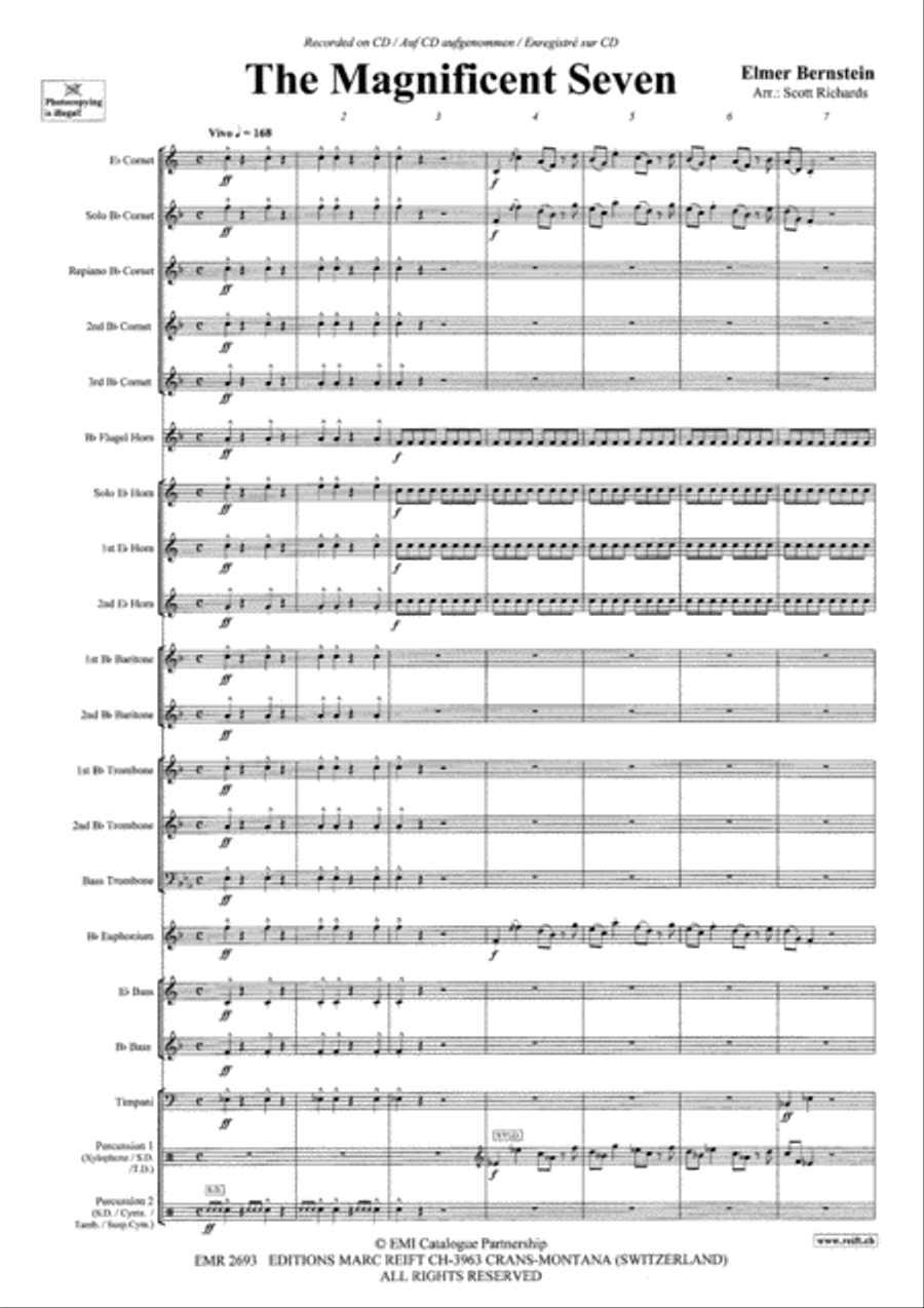 The Magnificent Seven Brass Band scores gallery preview page 4