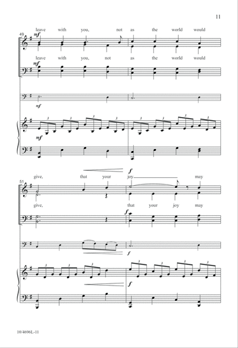 Gathered in the Upper Room 4-Part scores gallery preview page 11