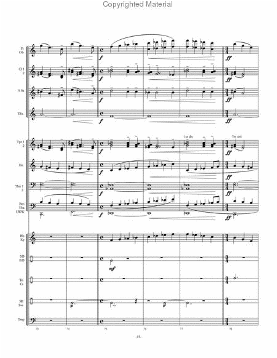 Kaleidoscope Concert Band scores gallery preview page 16
