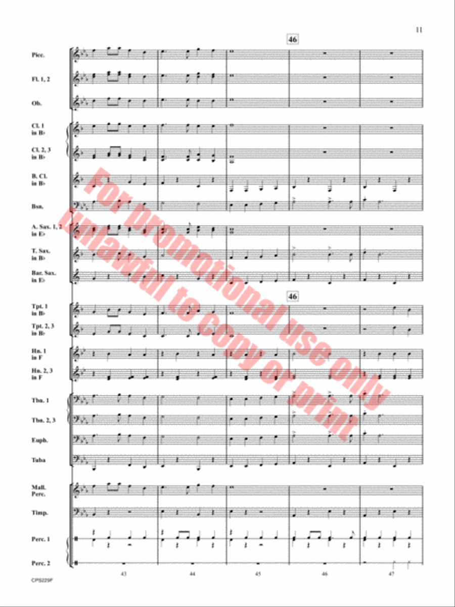 An Arizona Celebration An Arizona Celebration Concert Band scores gallery preview page 12
