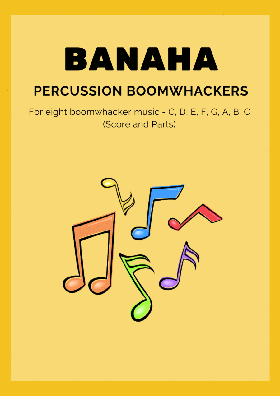 Banaha for Boomwhackers Easy Piano scores gallery preview page 1