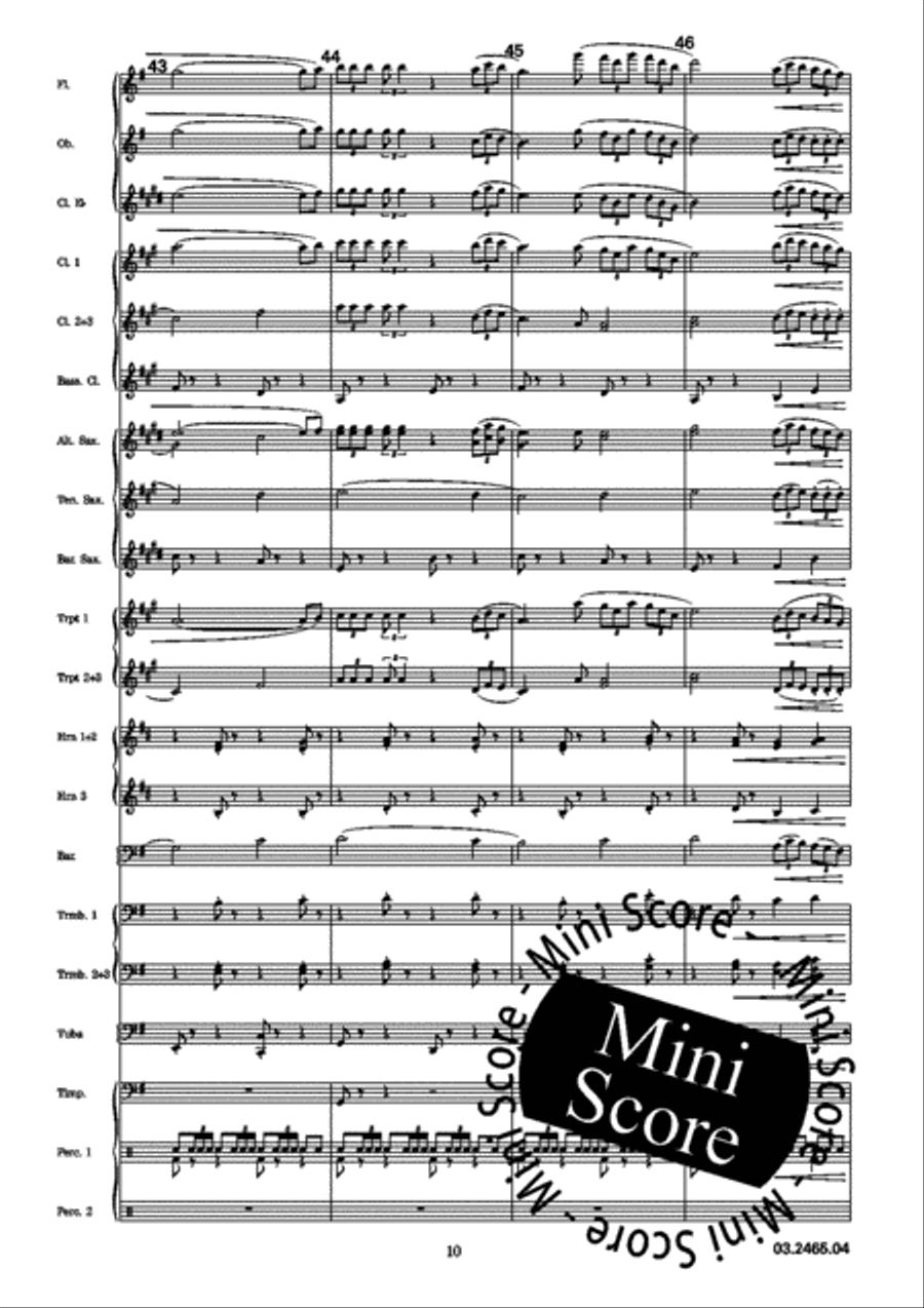 Con te Partiro/Time to Say Goodbye Concert Band scores gallery preview page 15