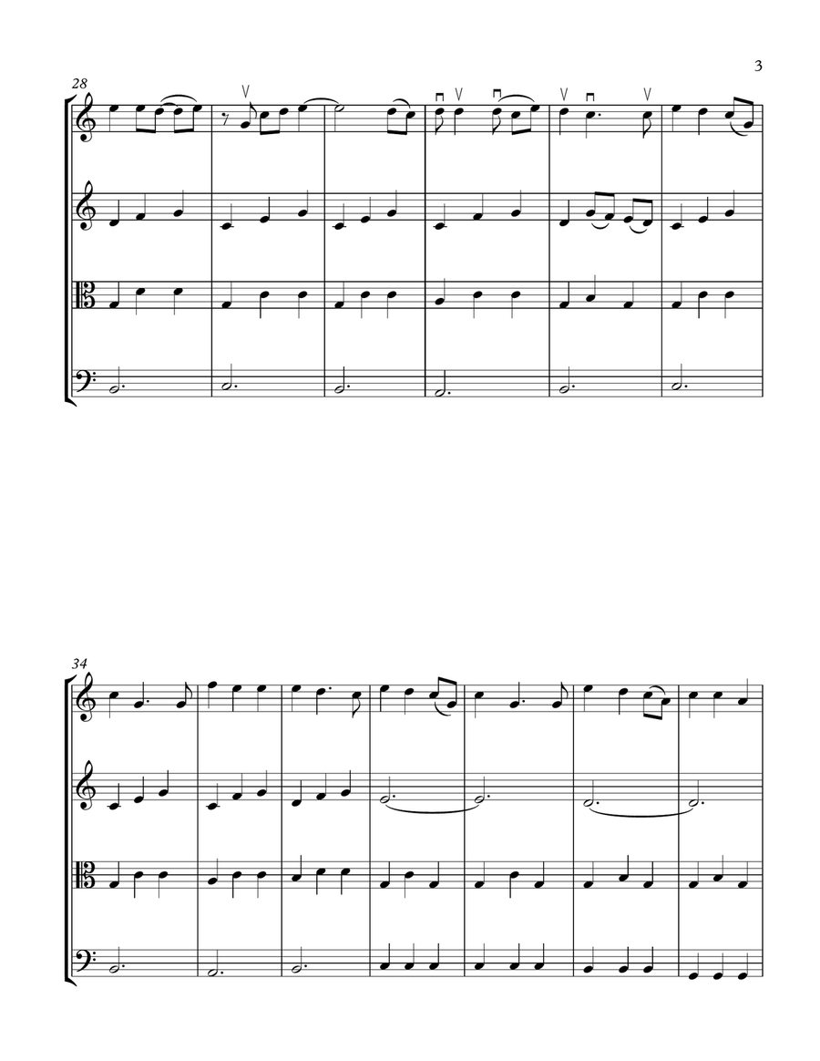 I'll Be String Quartet scores gallery preview page 3