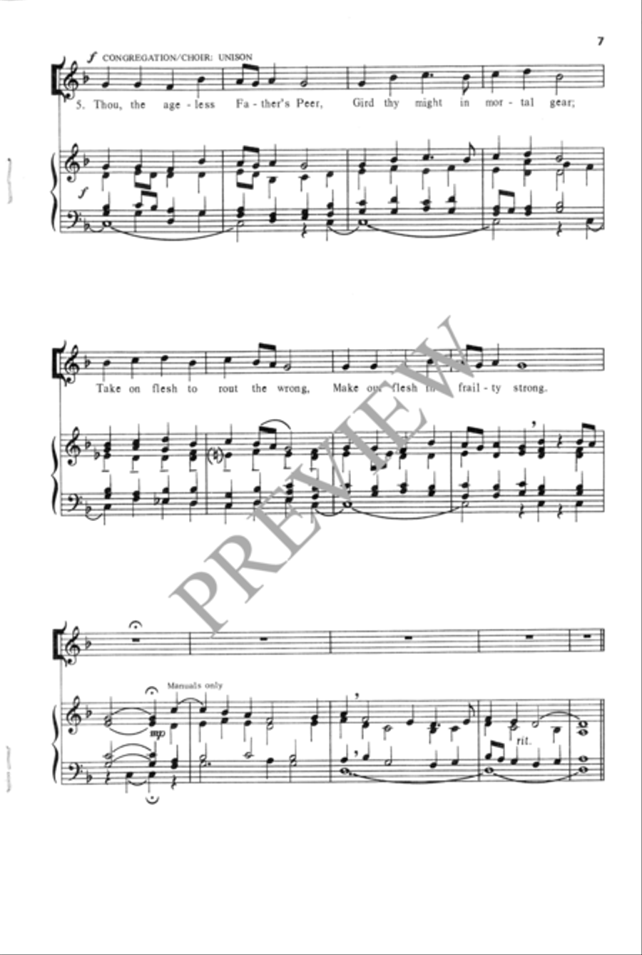 Savior of the Nations, Come 3-Part scores gallery preview page 8