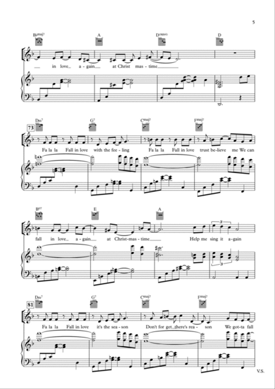 Fall In Love At Christmas Voice scores gallery preview page 5
