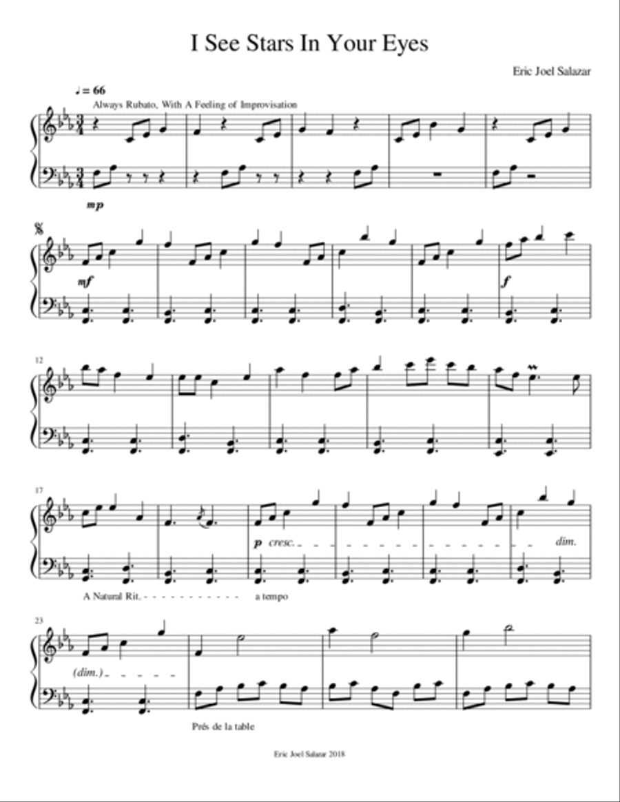 I See Stars in Your Eyes Harp scores gallery preview page 2