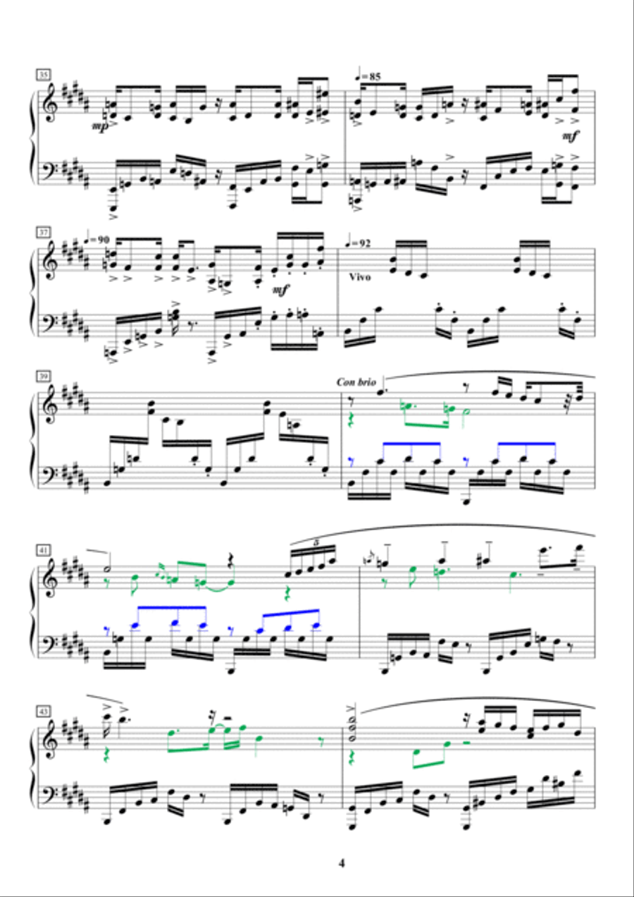 Perspectives on Healing: for solo piano Piano Solo scores gallery preview page 4