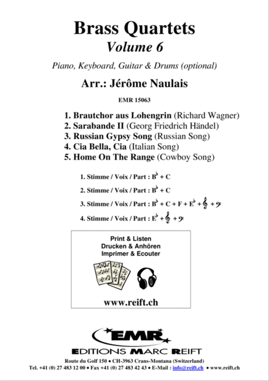 Brass Quartets Vol. 6 Brass Ensemble scores gallery preview page 2