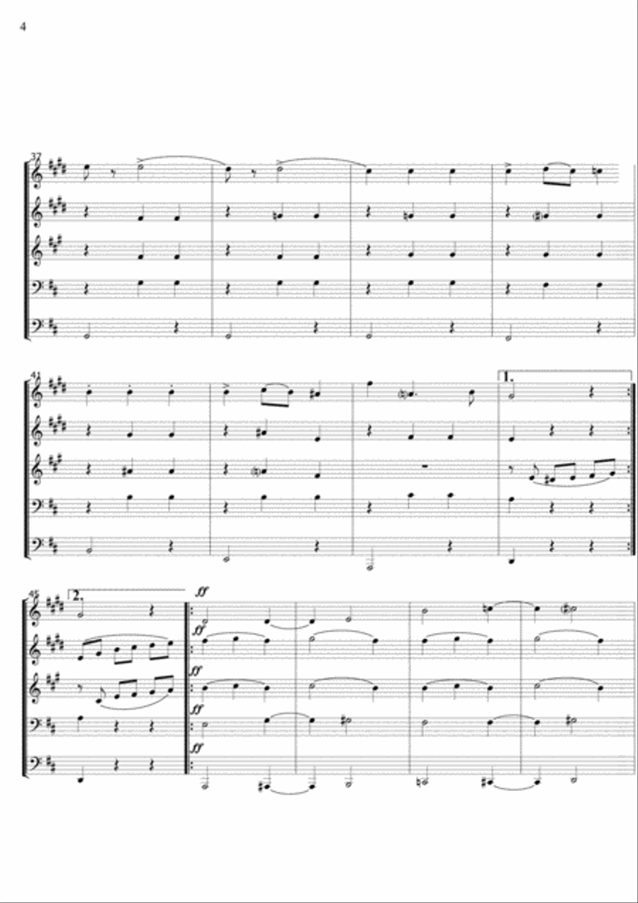 The Nutcracker (ballet), Op.71: Pas de Deux Brass Ensemble scores gallery preview page 4
