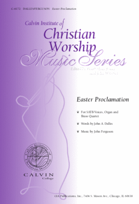 Book cover for Easter Proclamation - Instrument edition