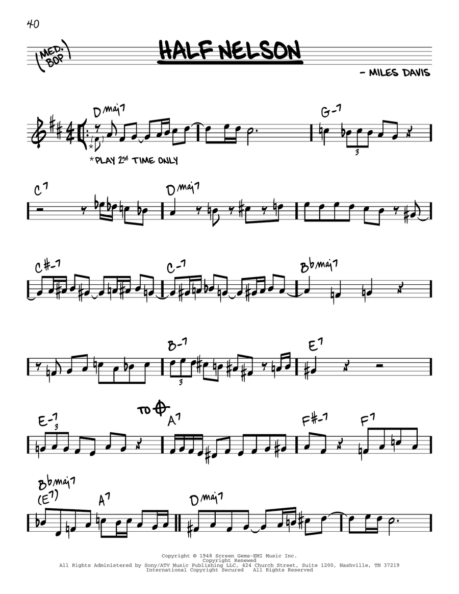 Half Nelson Half Nelson Piano scores gallery preview page 1