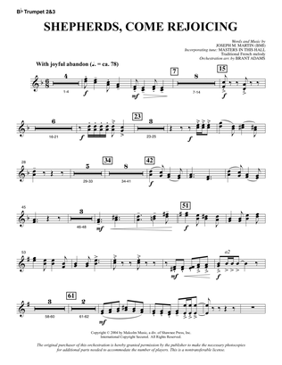 Shepherds, Come Rejoicing (from Voices Of Christmas) - Bb Trumpet 2,3