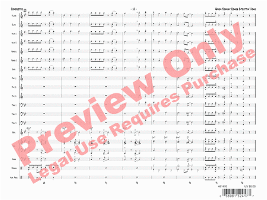 When Johnny Comes Struttin' Home Jazz Ensemble scores gallery preview page 13