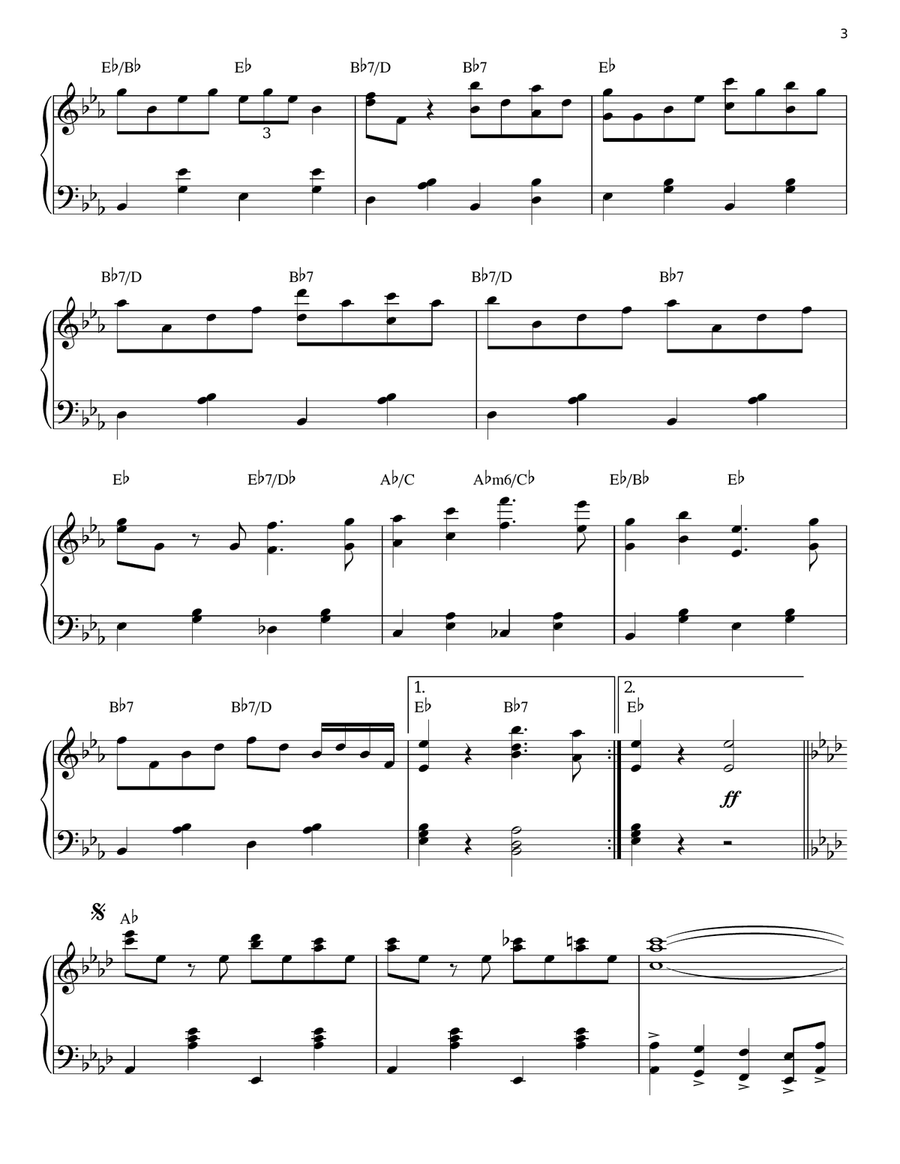 Stars And Stripes Forever (arr. Brent Edstrom) Piano Solo scores gallery preview page 3